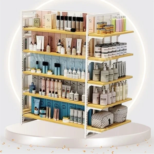 Cosmetic shelving manufacturer
