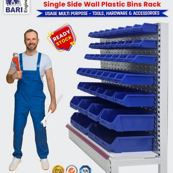 Single Side Wall Display Bins Rack
