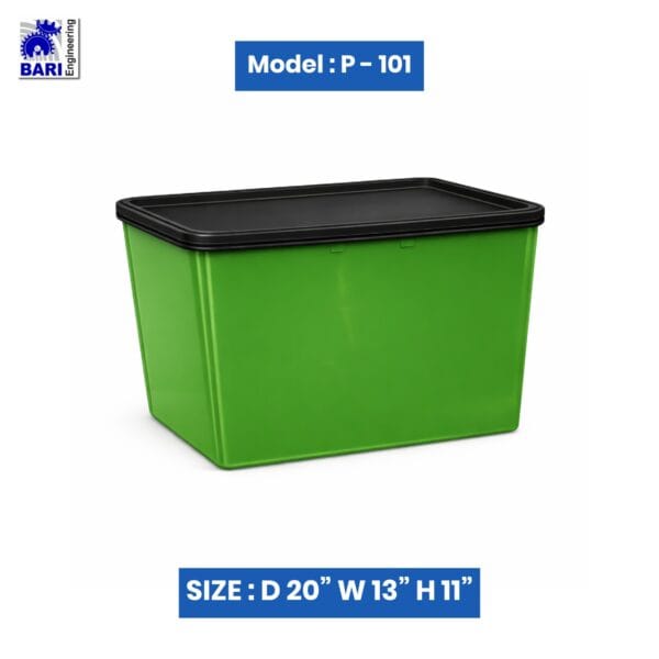 Plastic Storage Bins & Box With Lid ( Model No : P-101 )